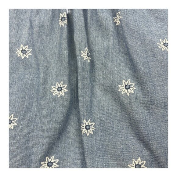 Baby Bgosh Shirt 2T Blue Denim Eyelet Embroidered Sleeveless Ruffle Toddler - Picture 5 of 8